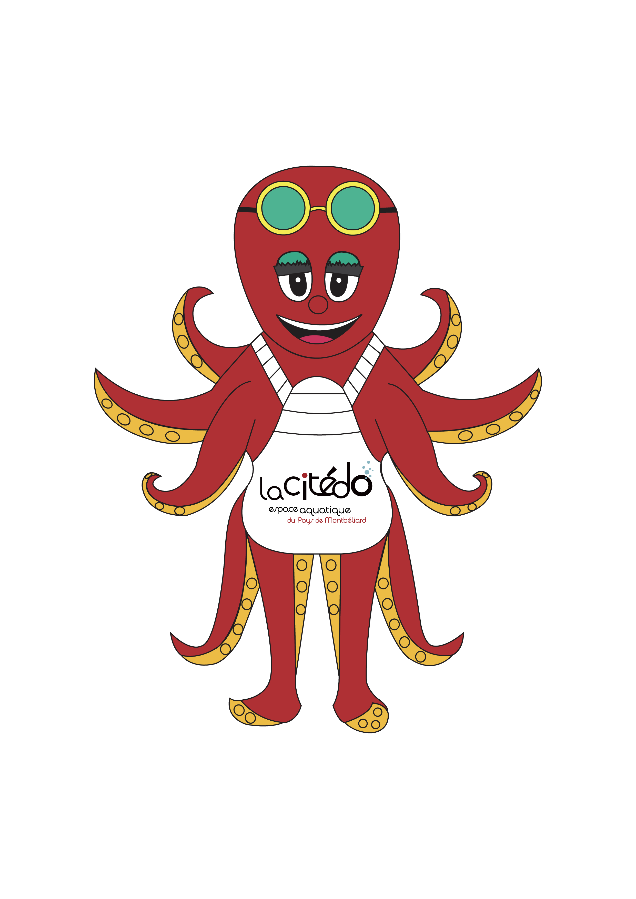 Poulpy mascotte Citédo 1
